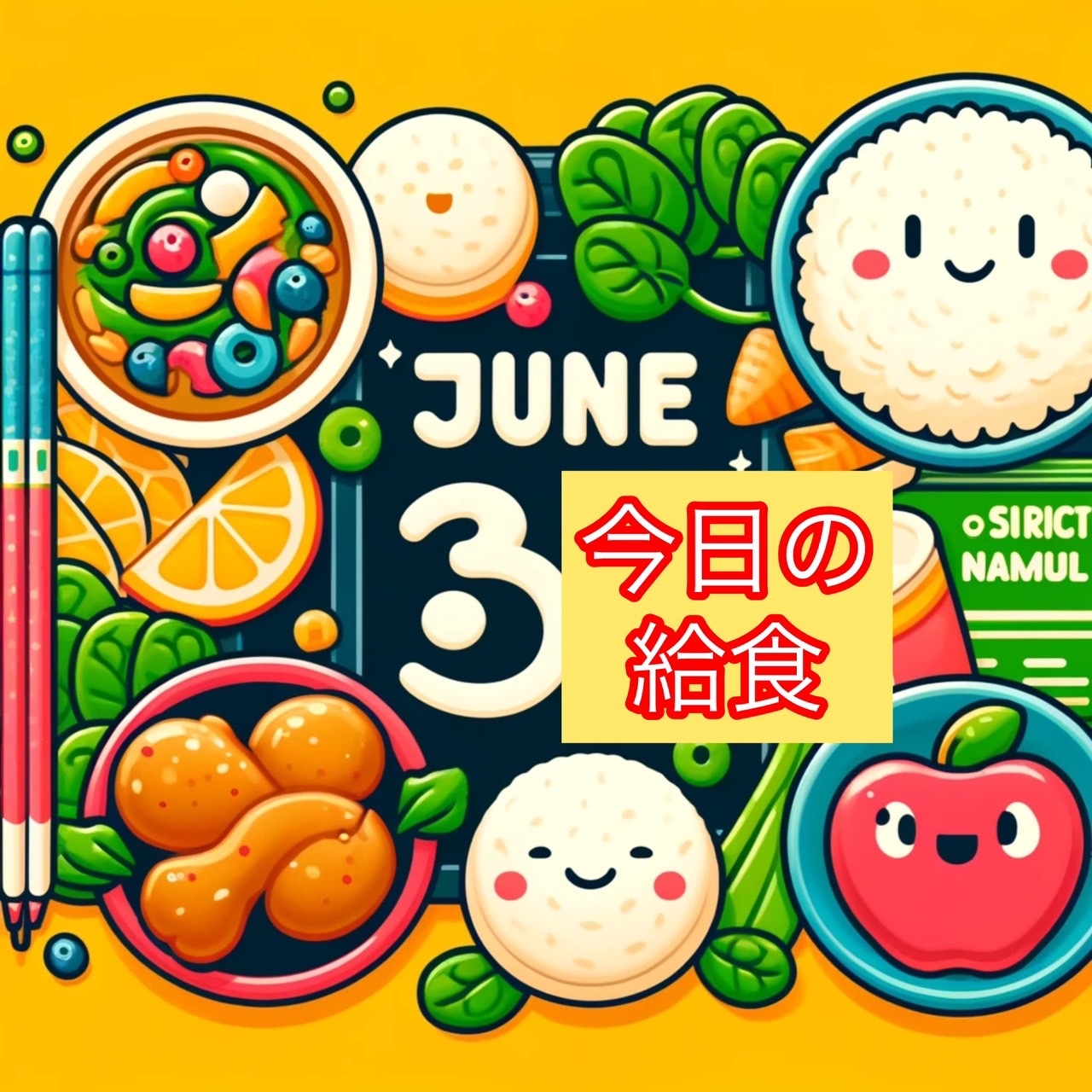 🌟 今日の給食 🌟令和6年6月3日